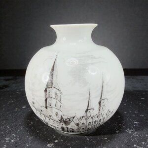 AK‎ Kaiser Kaiserslautern Stiftskirche Fine Porcelain Bud Vase Vessel W Germany